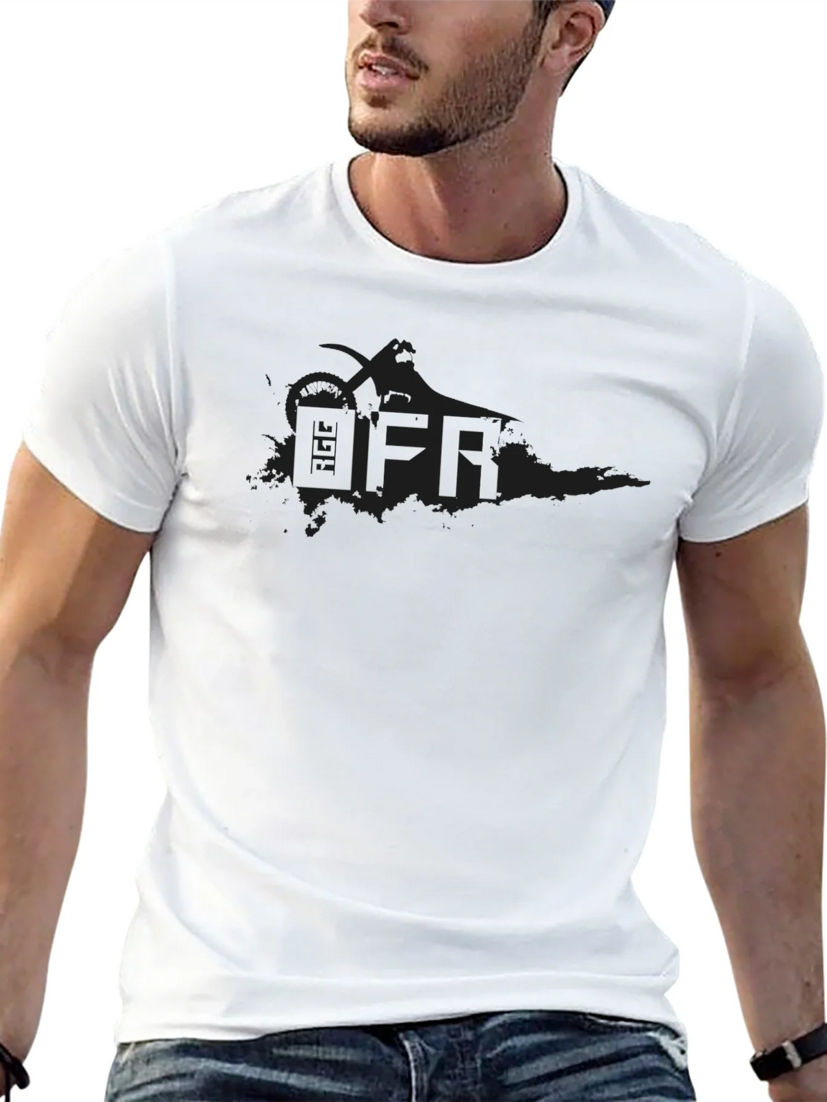 Mens Black Graphic T-Shirt - OFR Design product image 12