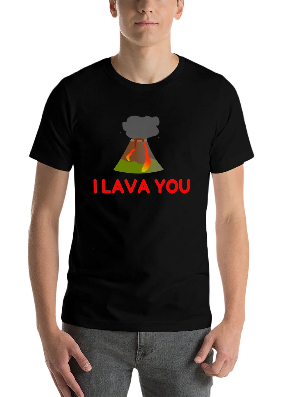 I Lava You Graphic T-Shirt - Black product image 4