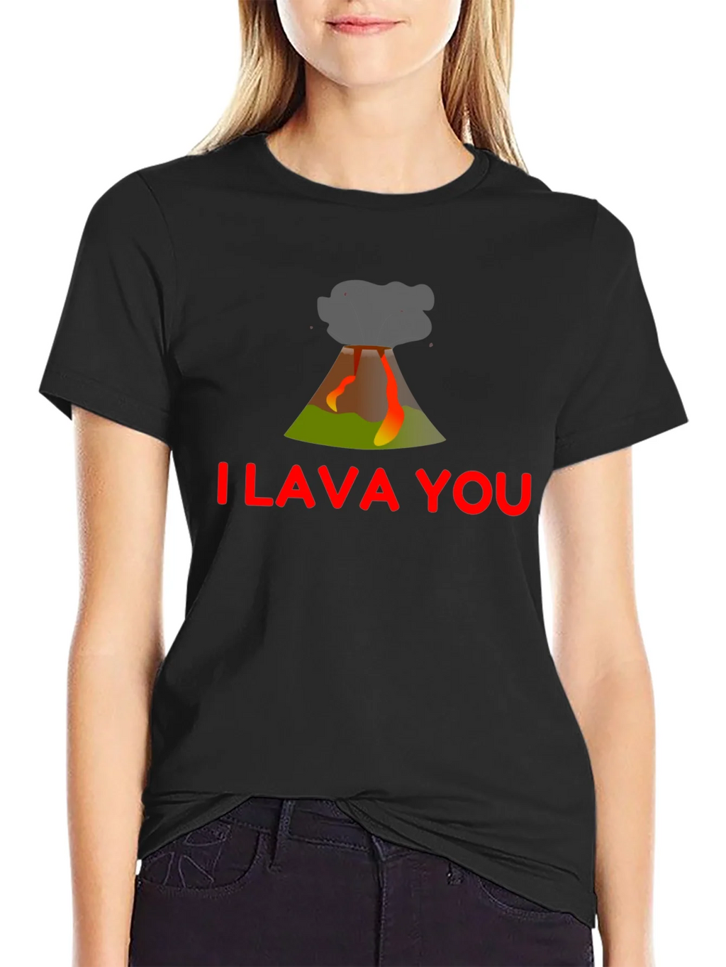 I Lava You Graphic T-Shirt - Black product image 2