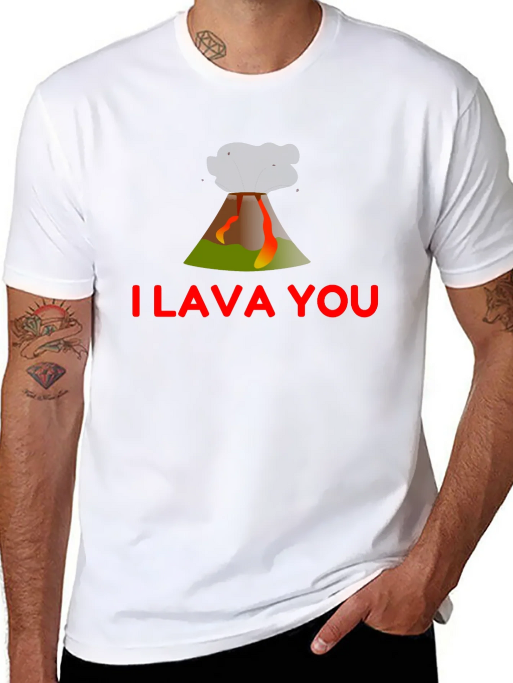 I Lava You Graphic T-Shirt - Black product image 7