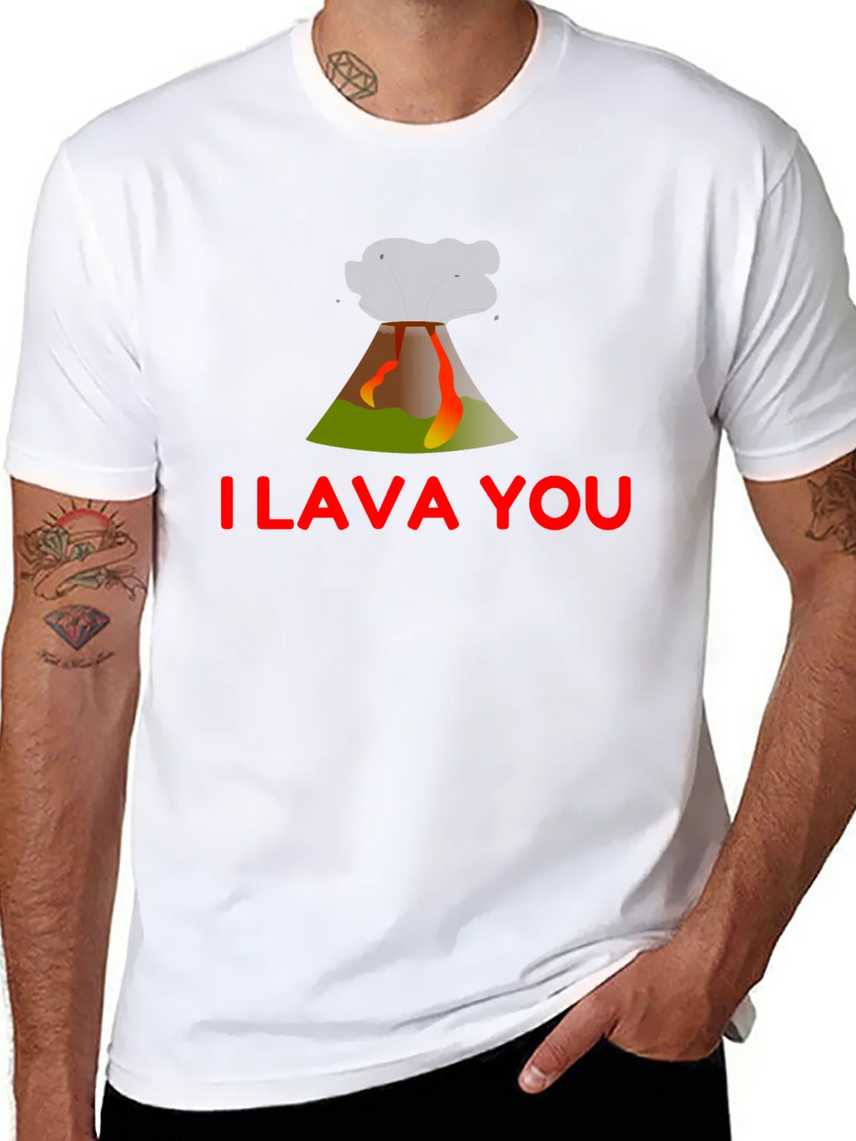 I Lava You Graphic T-Shirt - Black product image 7