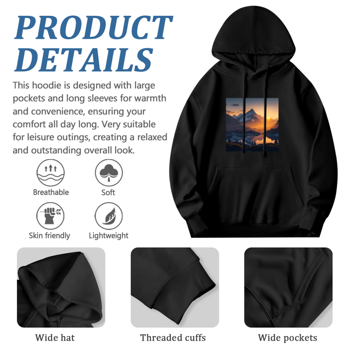 Adventure Travel Hoodie - Stand Out Design Pullover #0618 product image 6