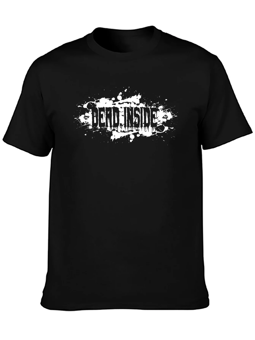 Dead Inside Black T-Shirt Grunge Design product image 3