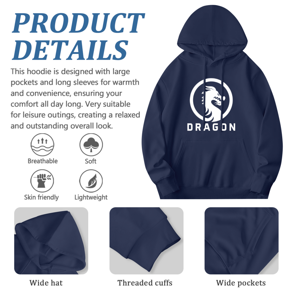 Dragon Fantasy Hoodie - Creative Artistic Design Pullover product image 6