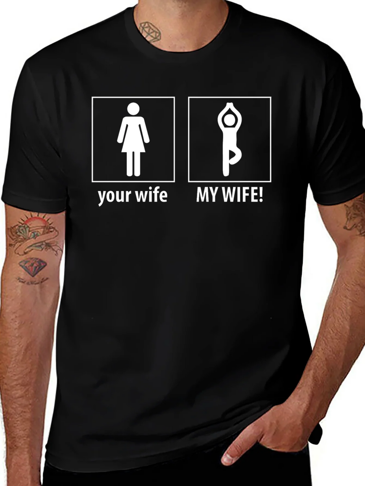 Yoga Wife T-Shirt - Funny Husband Gift product image 1