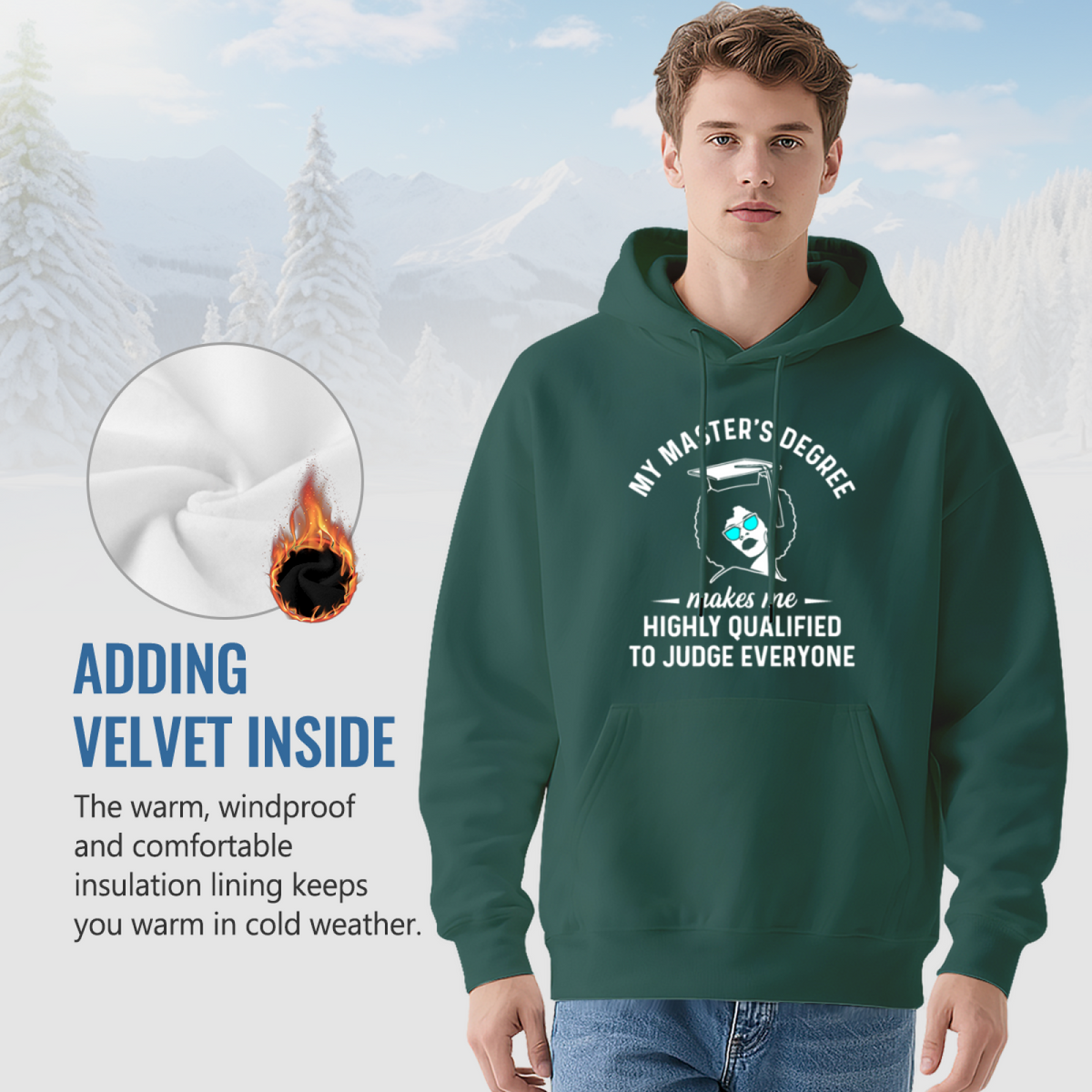 Graphic Art Hoodie - Trendy Streetwear Sweatshirt #0590 product image 7