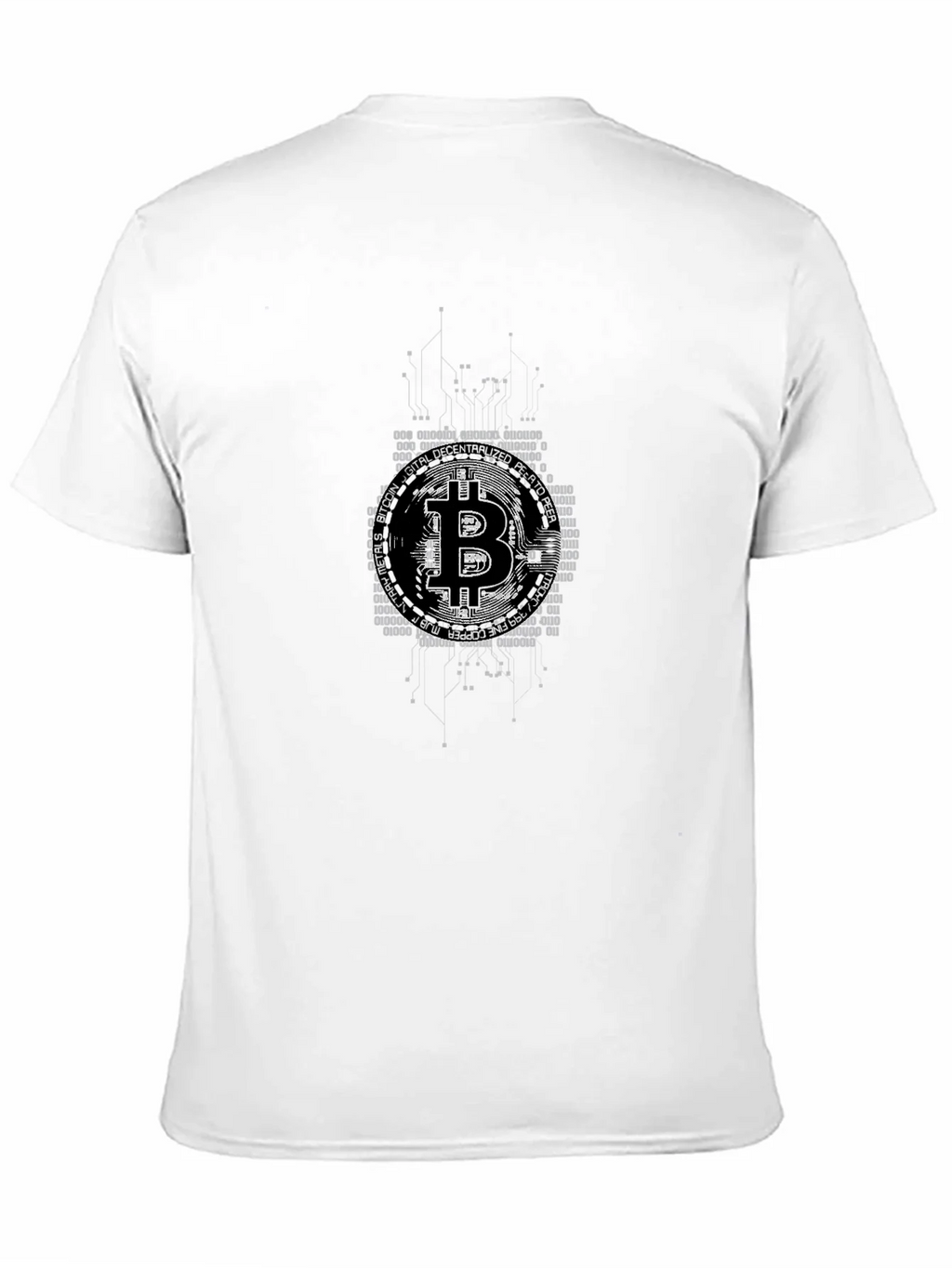 Bitcoin Digital Code Graphic Black T-Shirt product image 10