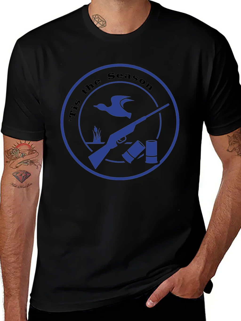 Tis the Season Hunting T-Shirt - Black product image 1