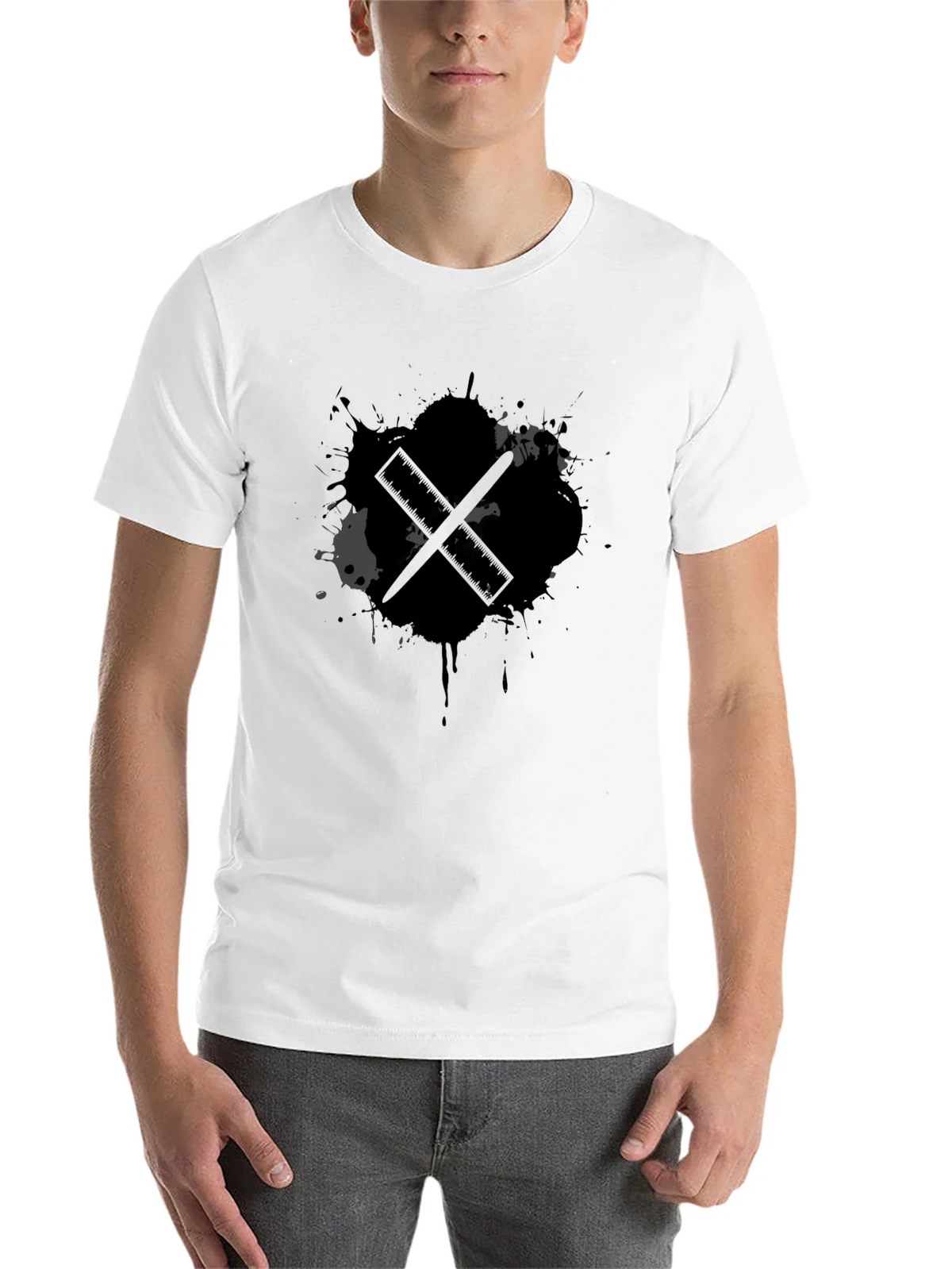 Black Ink Drum Sticks Graphic Tee product image 10