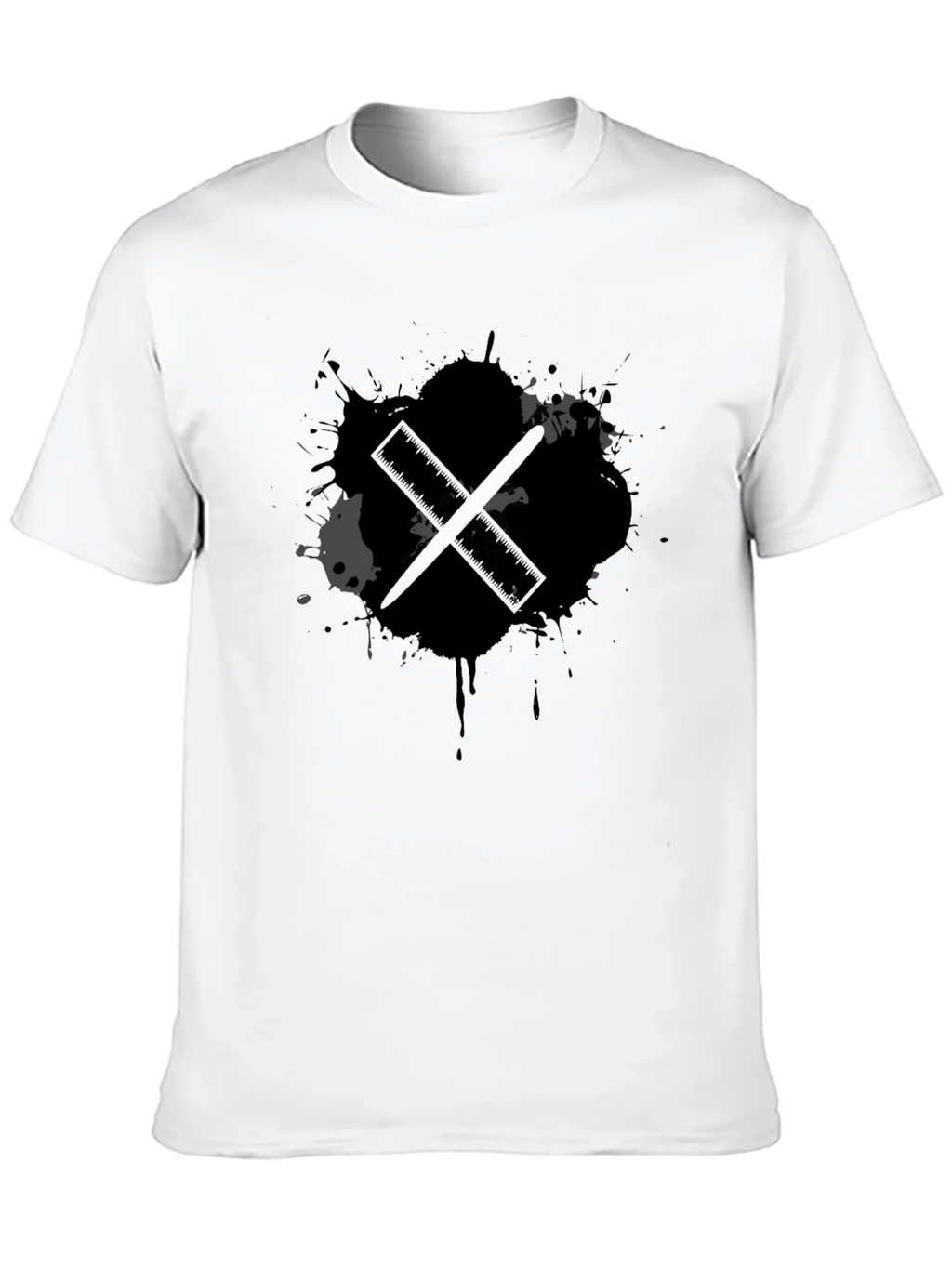 Black Ink Drum Sticks Graphic Tee product image 9