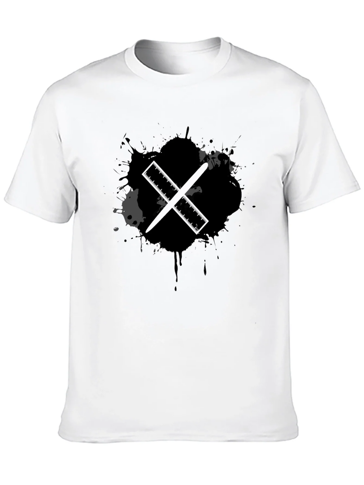 Black Ink Drum Sticks Graphic Tee product image 9