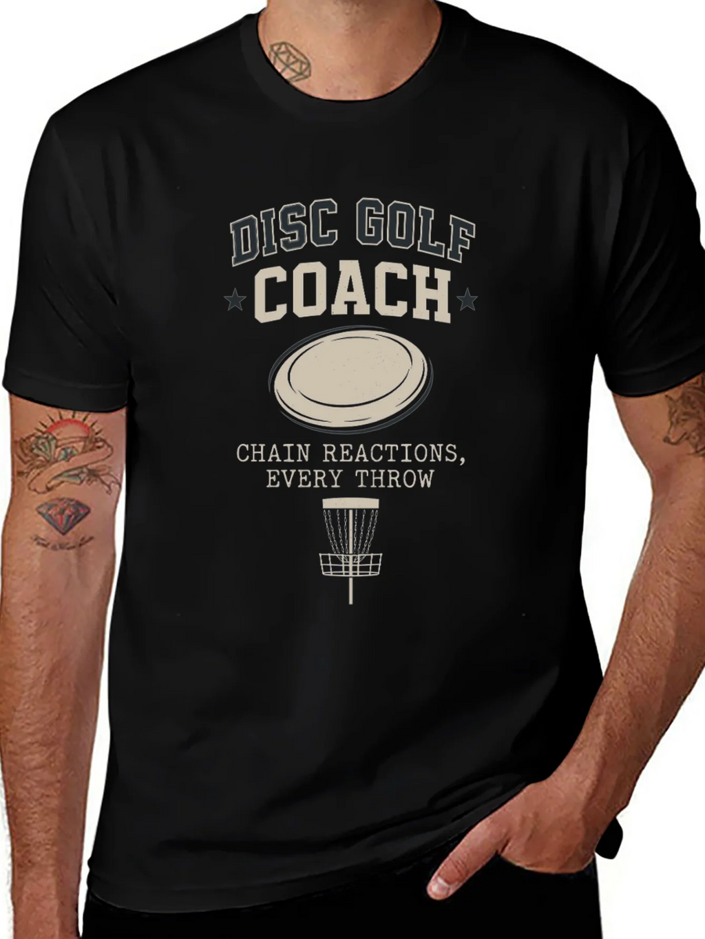 Disc Golf Coach T-Shirt - Chain Reactions Every Throw product image 1