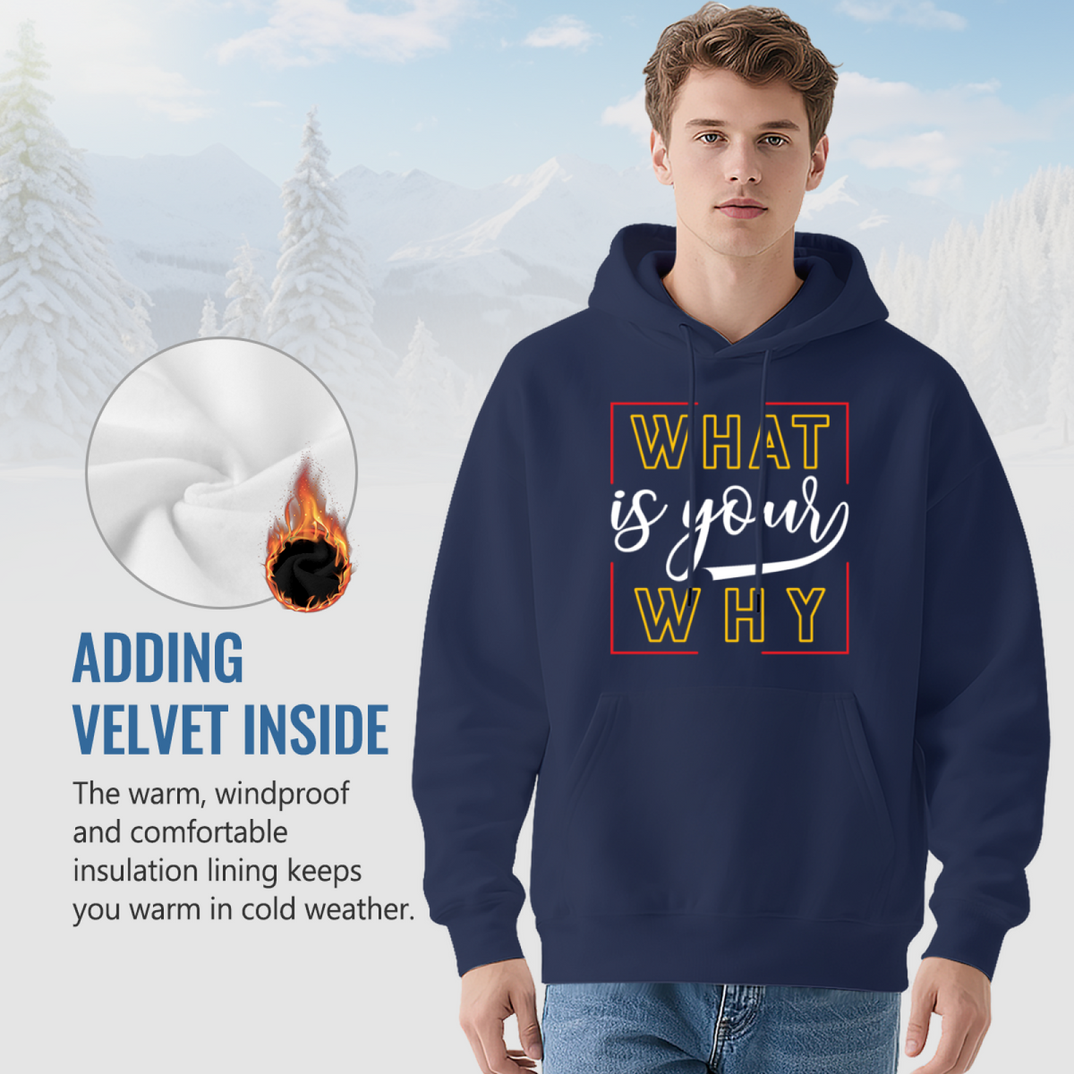 Modern Style Graphic Hoodie - Eye-Catching Design #0639 product image 7