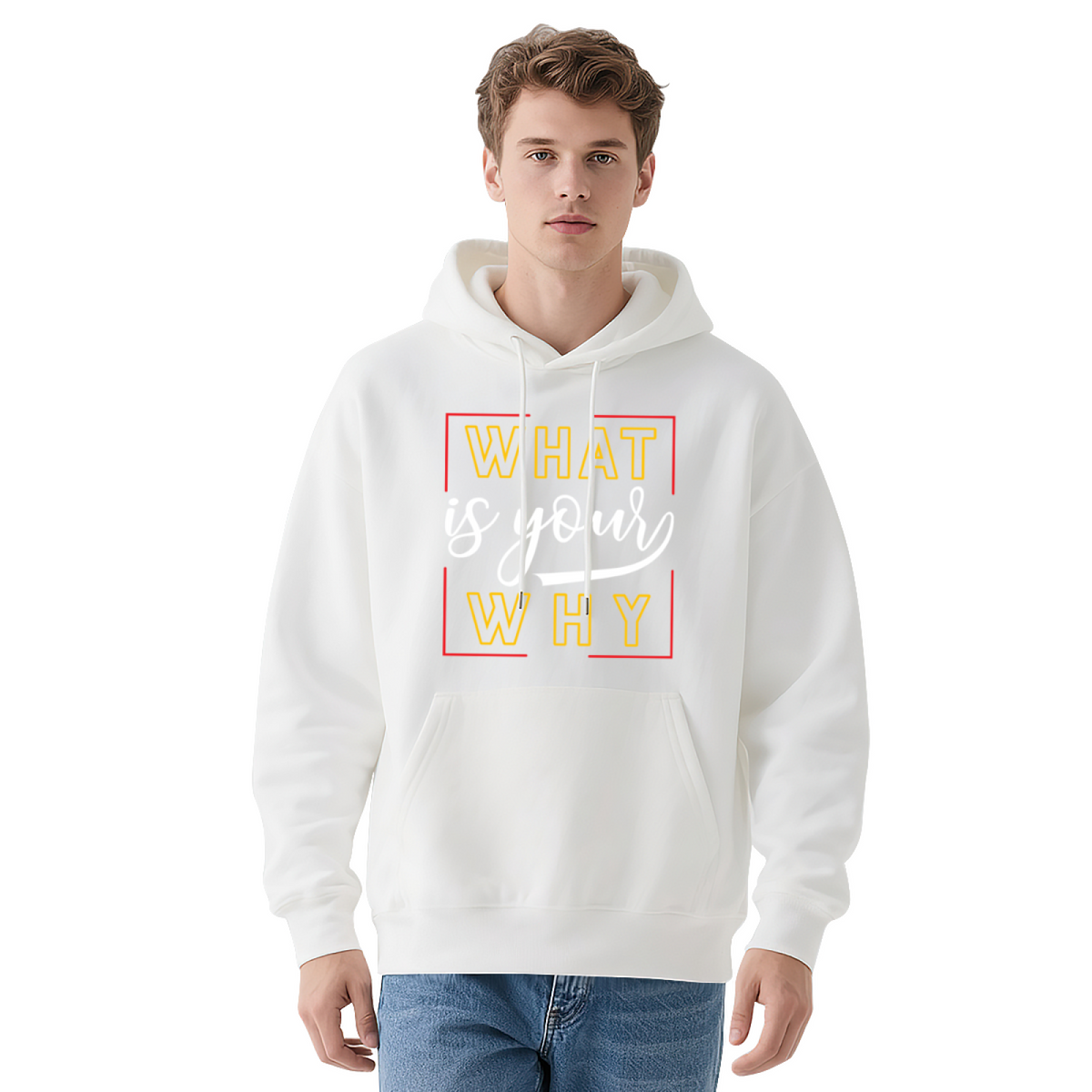 Modern Style Graphic Hoodie - Eye-Catching Design #0639 product image 10
