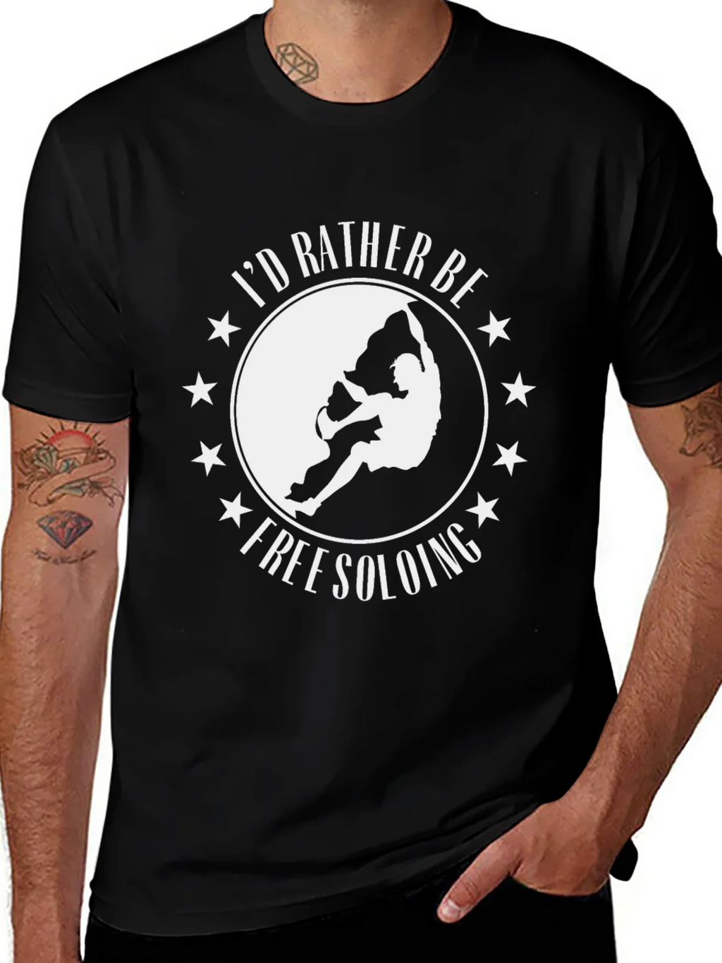 Free Soloing T-Shirt - Rock Climbing Apparel product image 1