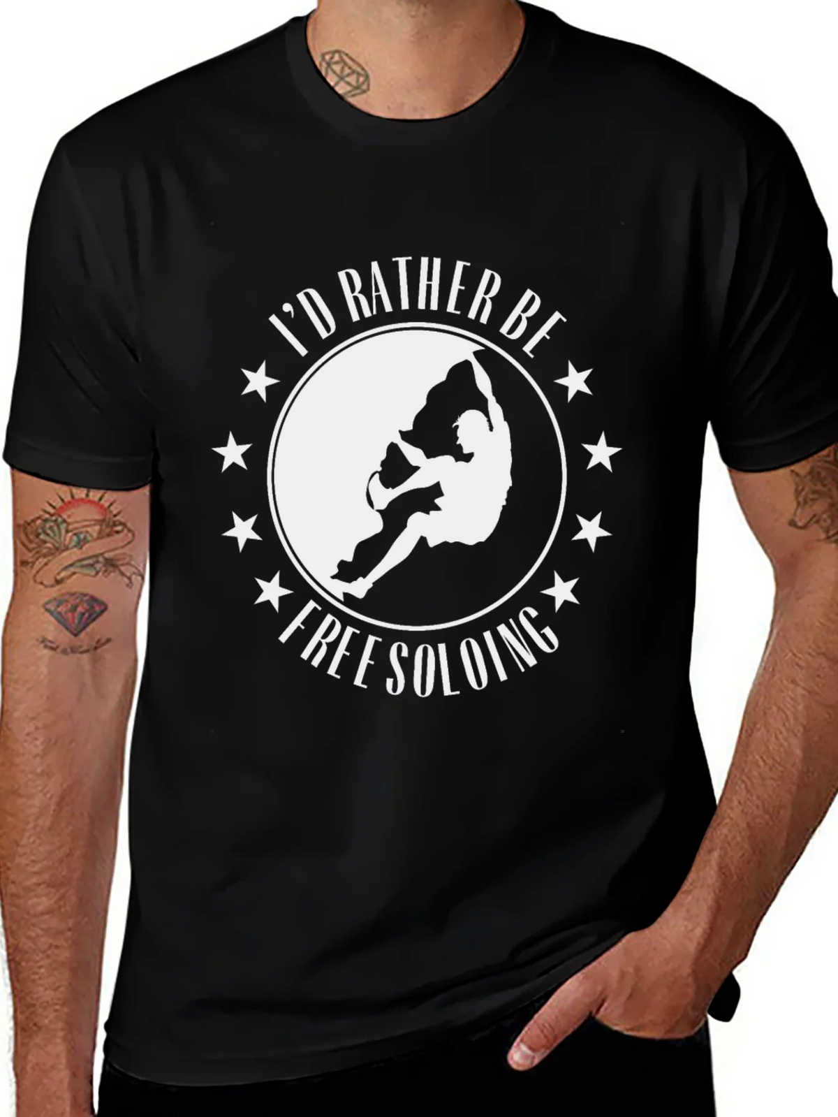 Free Soloing T-Shirt - Rock Climbing Apparel product image 1