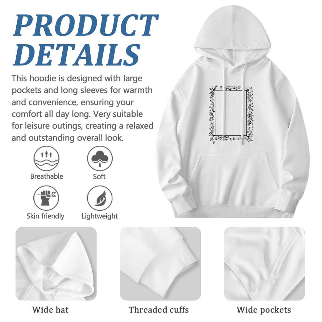 Statement Piece Hoodie - Bold Design Pullover #0632 product image 6