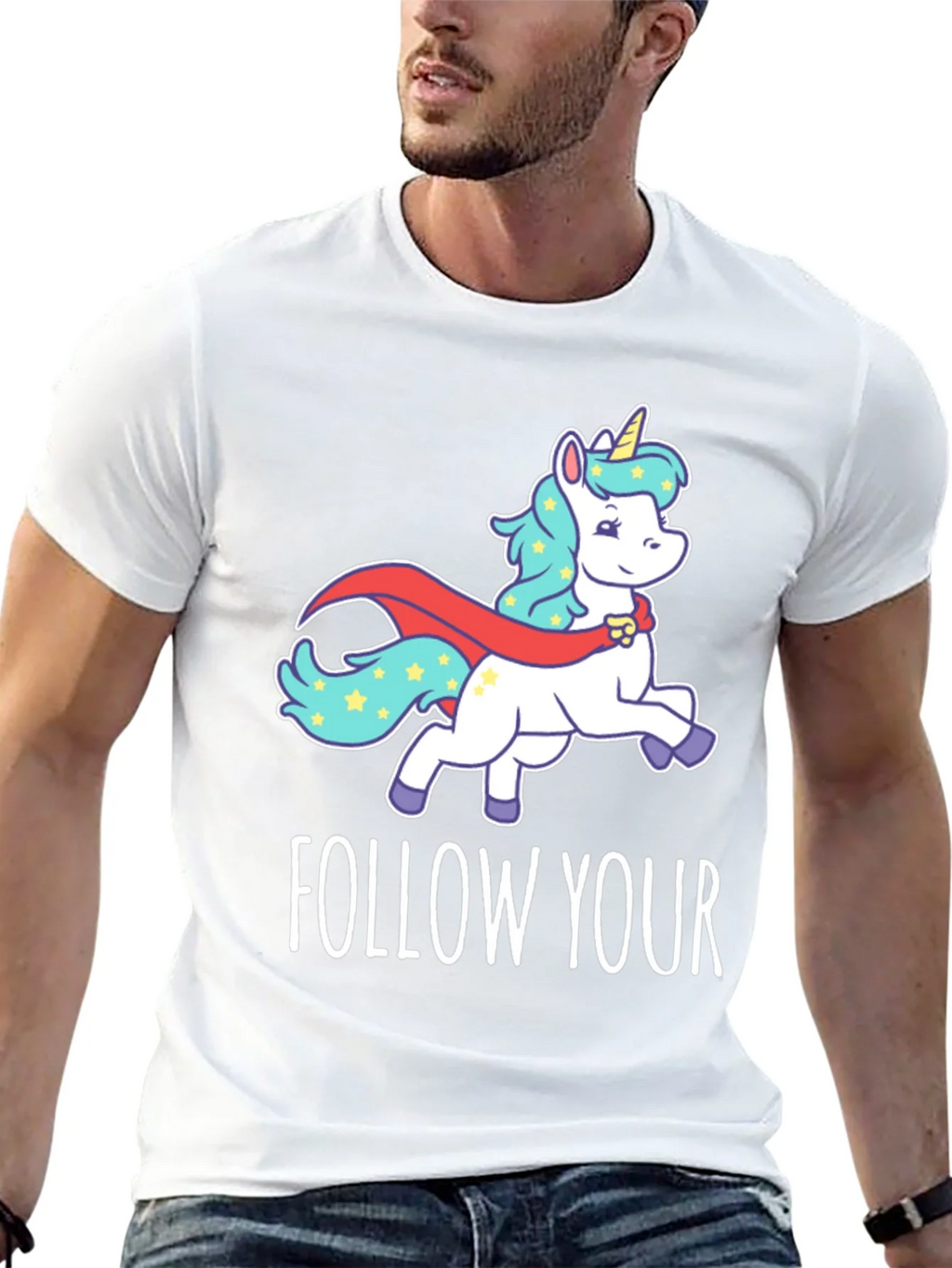 Follow Your Dreams Unicorn Graphic T-Shirt product image 12