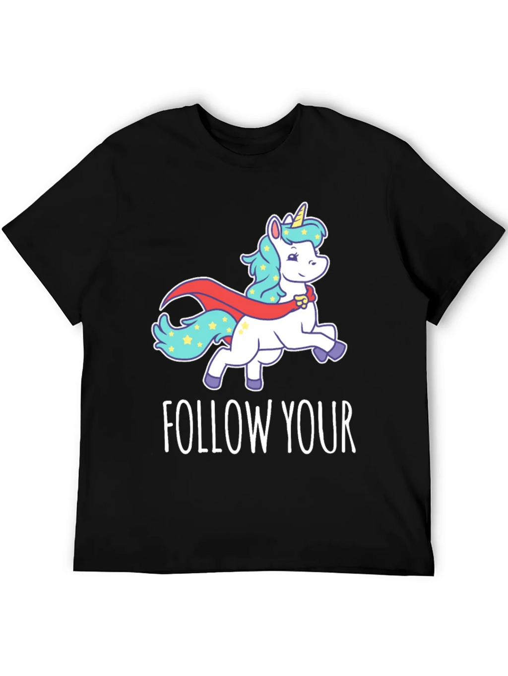 Follow Your Dreams Unicorn Graphic T-Shirt product image 5