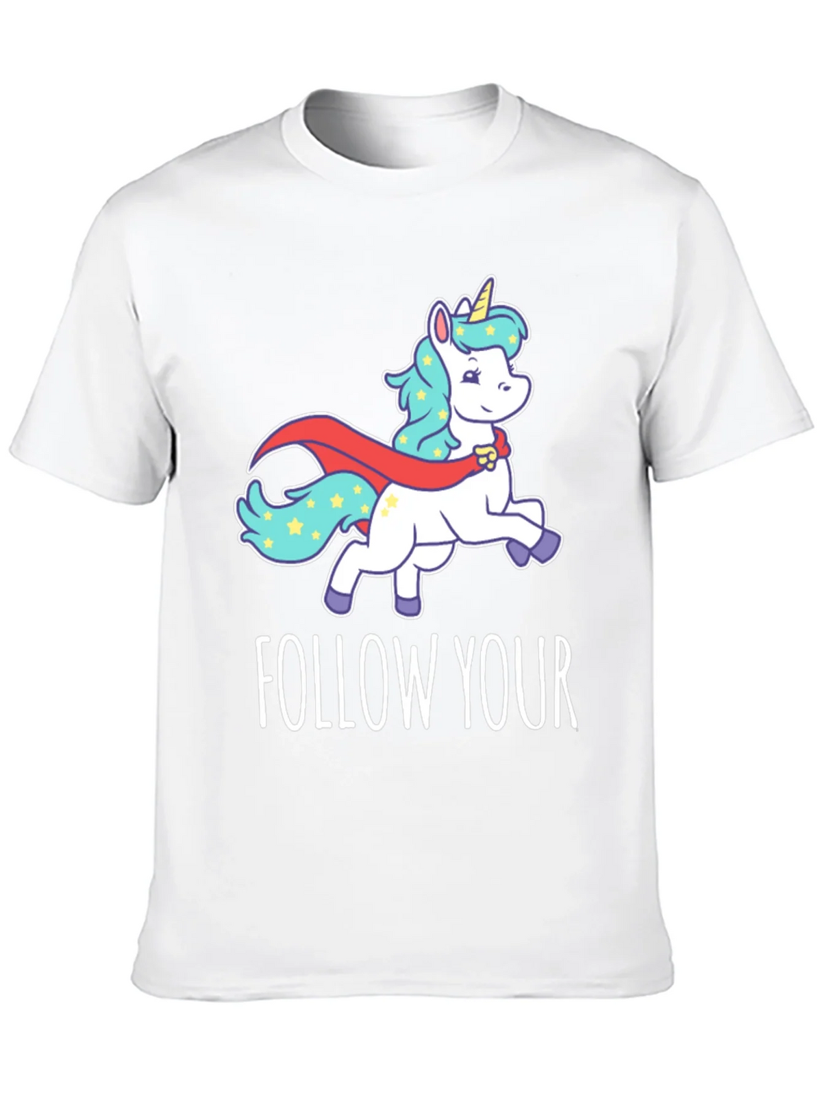 Follow Your Dreams Unicorn Graphic T-Shirt product image 9