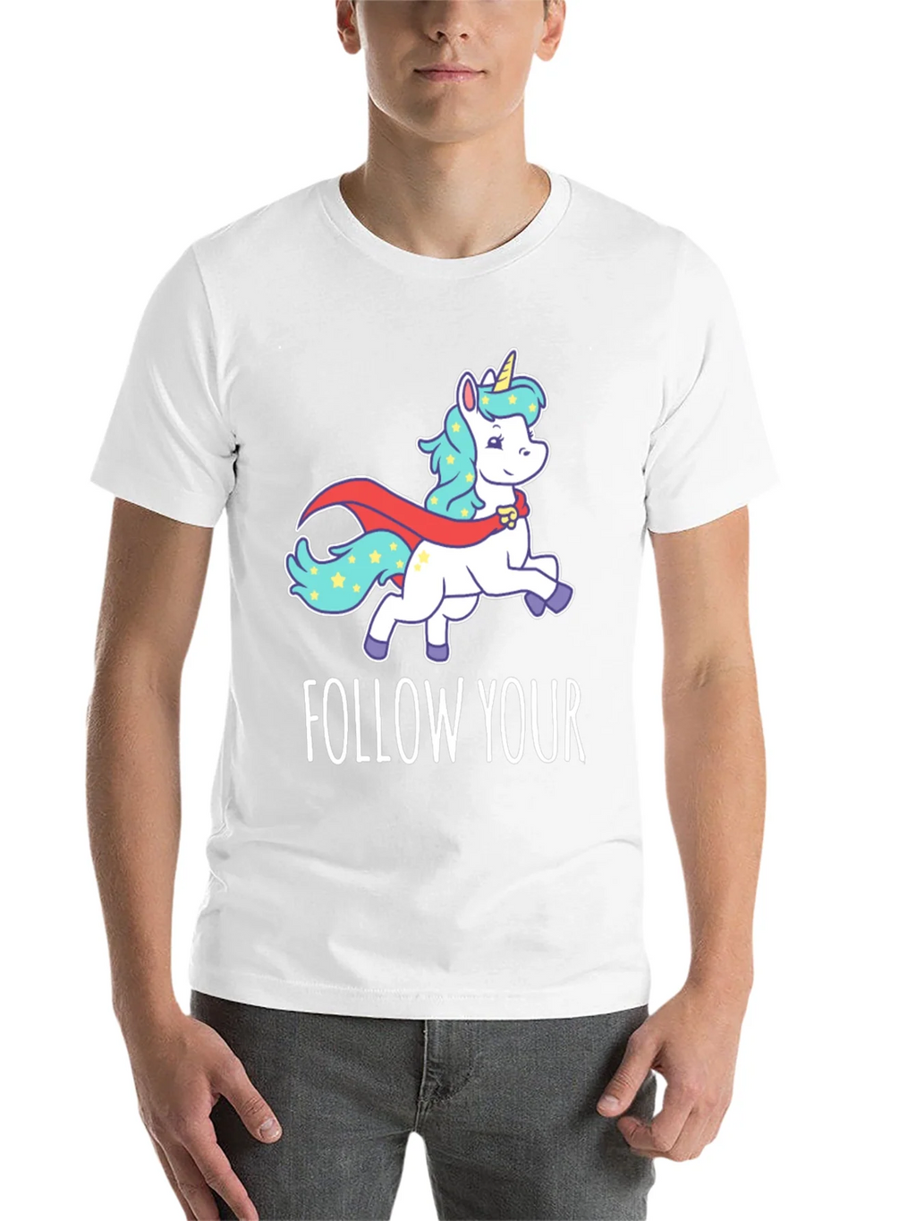 Follow Your Dreams Unicorn Graphic T-Shirt product image 10