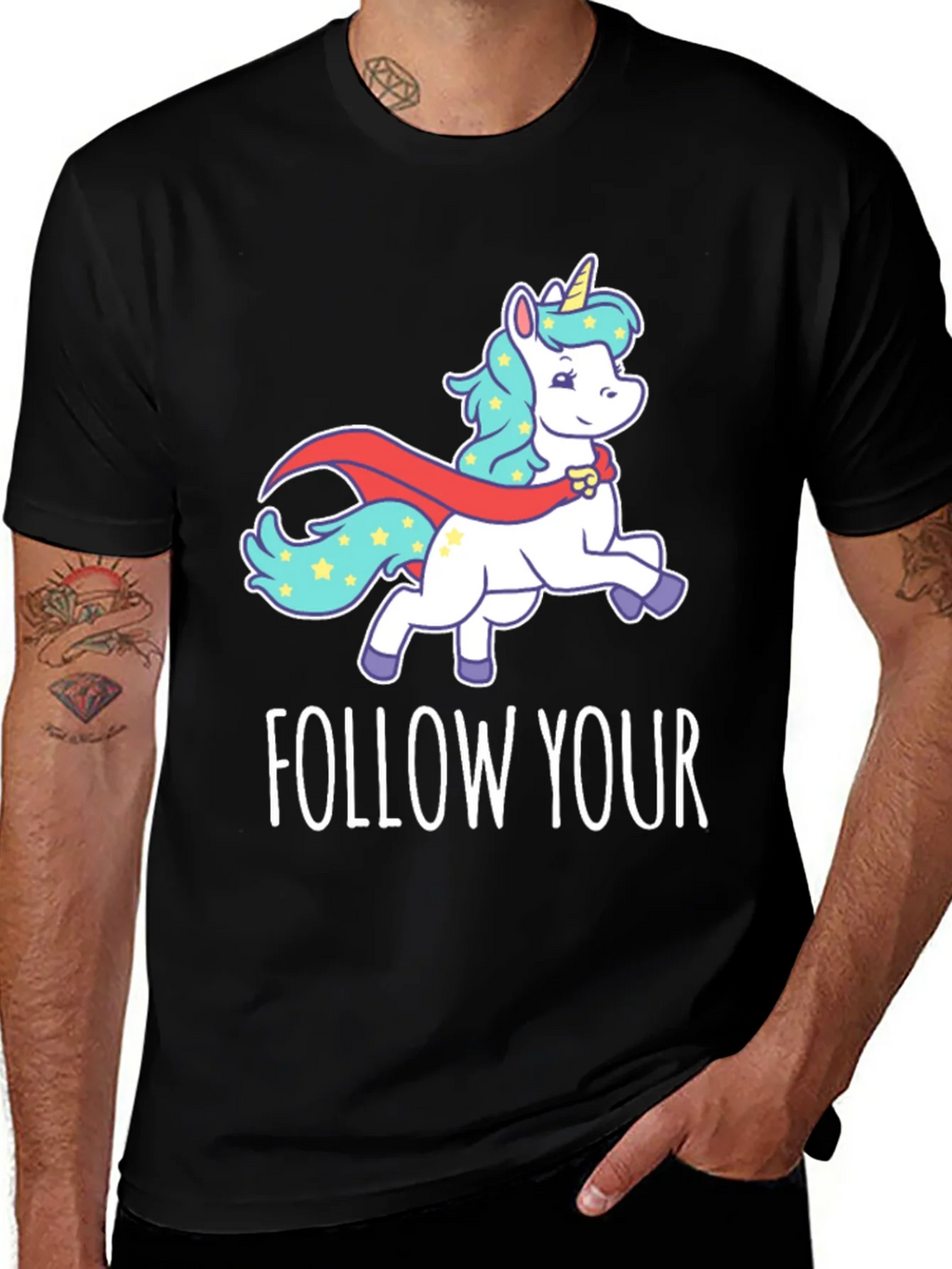 Follow Your Dreams Unicorn Graphic T-Shirt product image 1