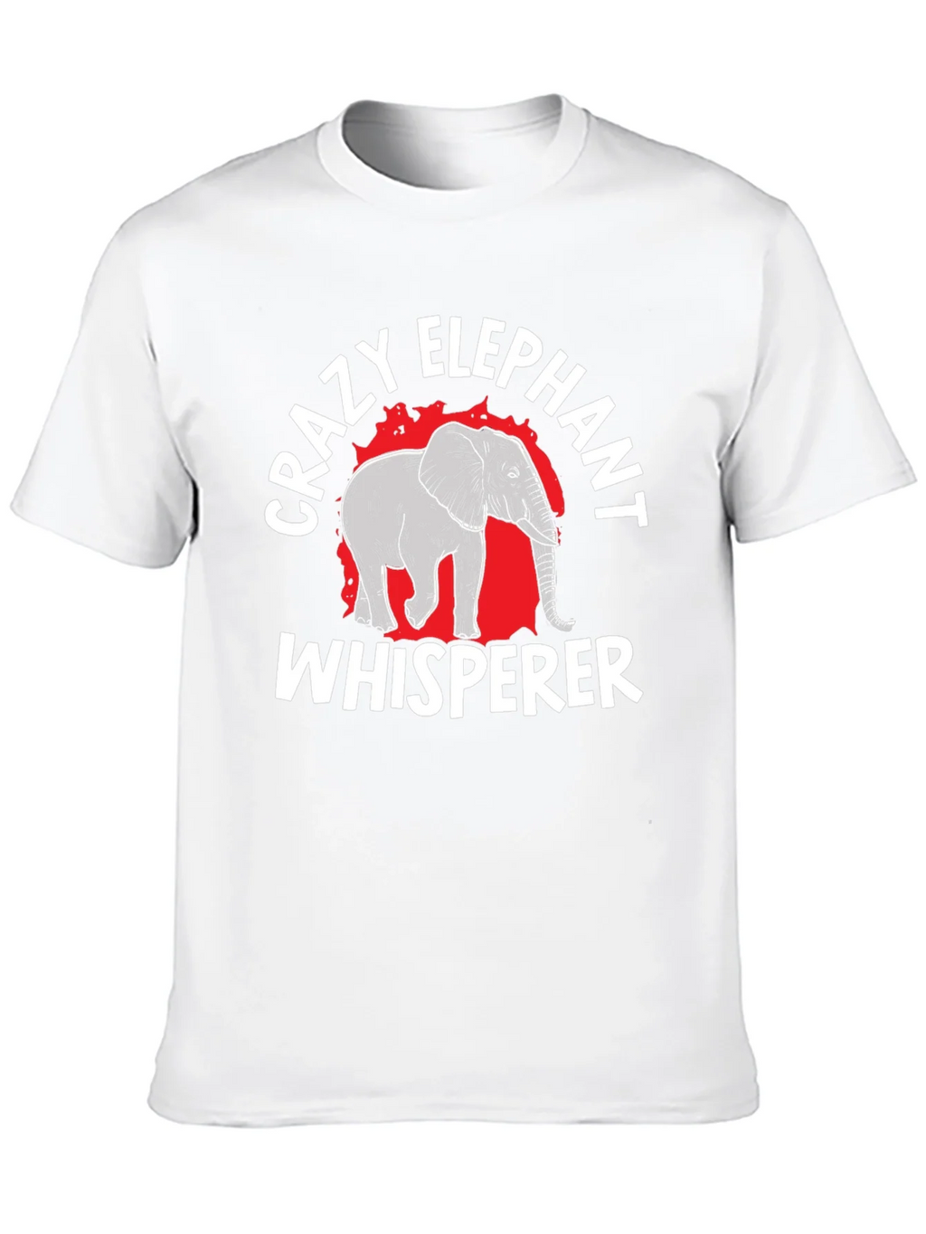 Crazy Elephant Whisperer Black Graphic T-Shirt product image 9