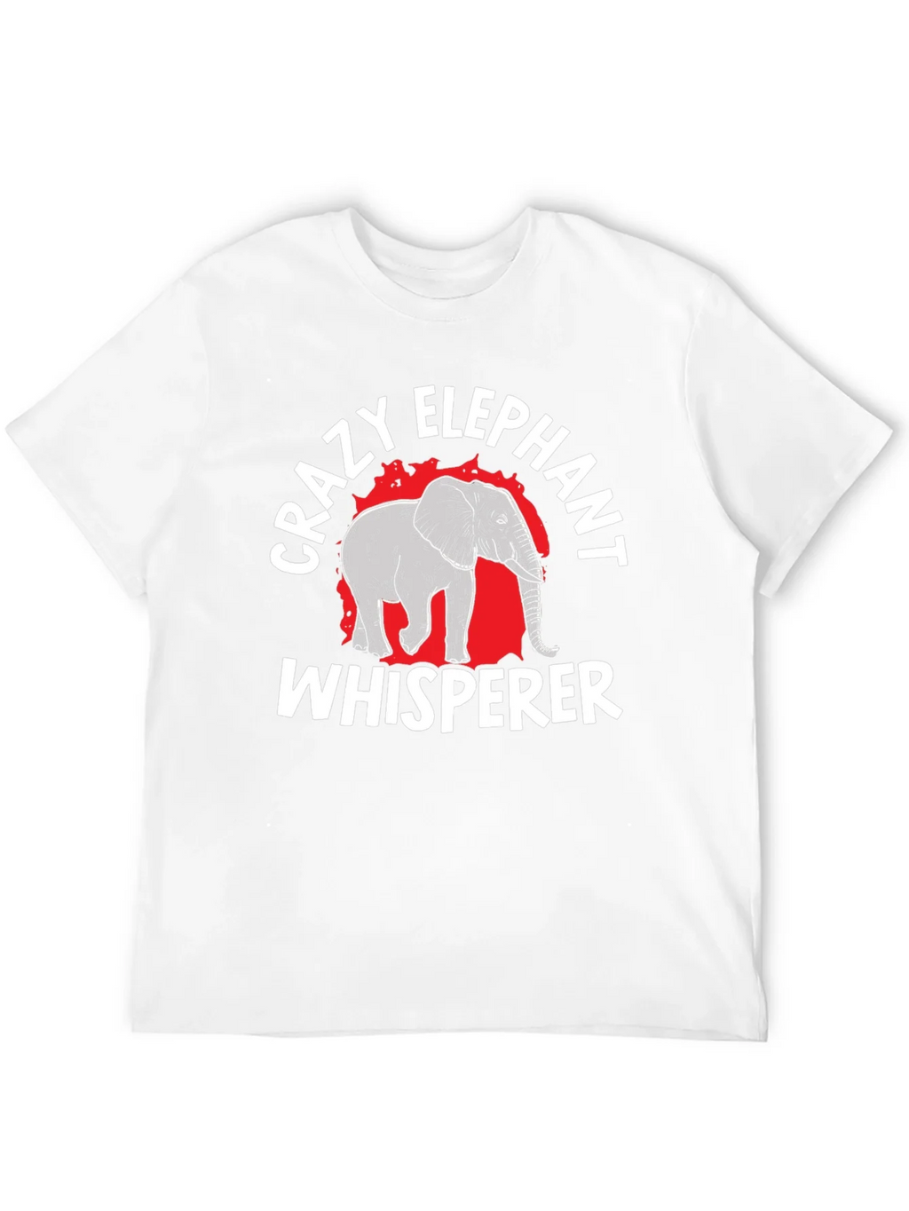 Crazy Elephant Whisperer Black Graphic T-Shirt product image 11