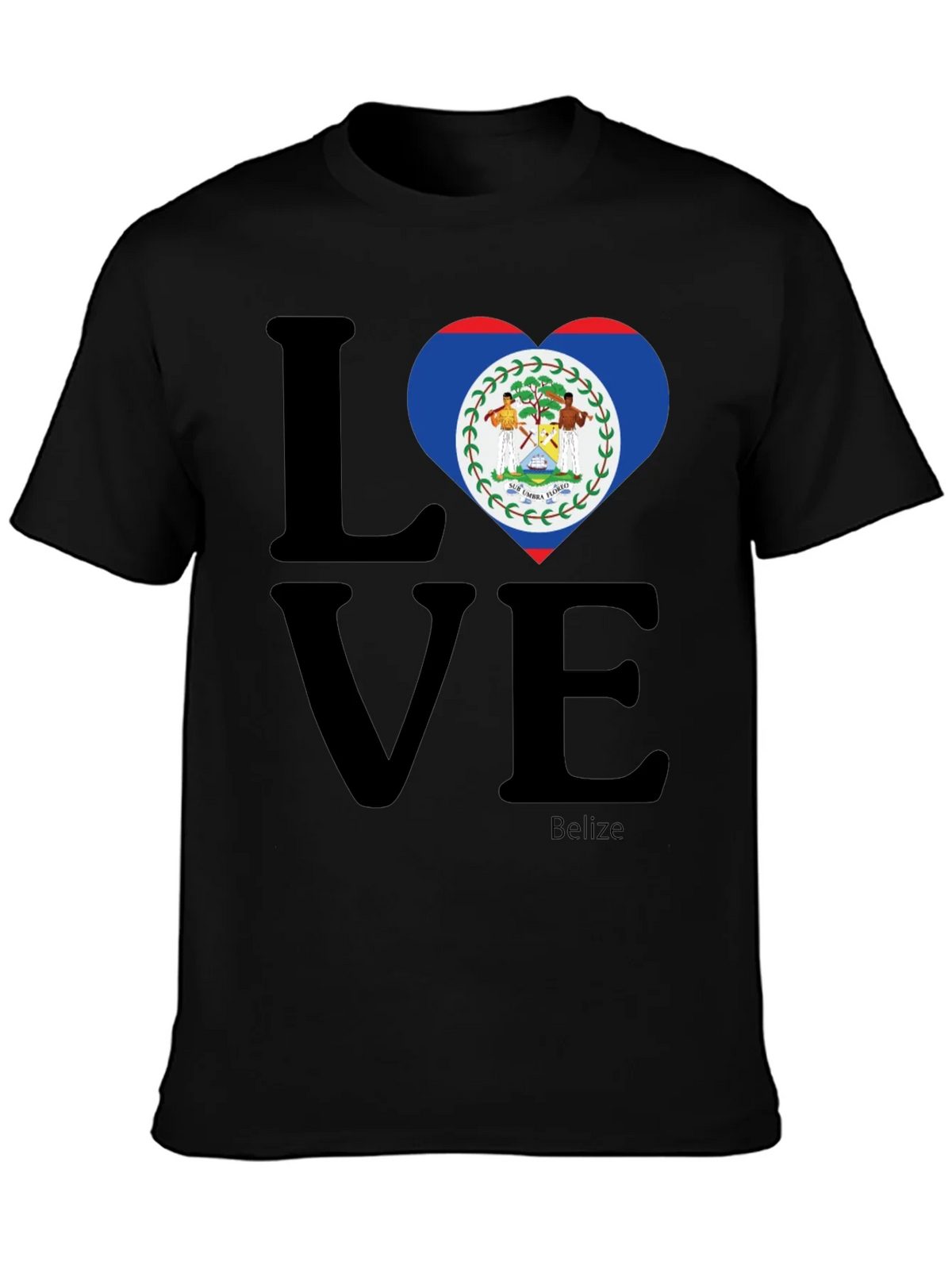 Belize Flag Heart Love T-Shirt product image 3