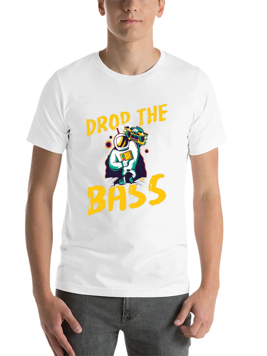 Drop The Bass Graphic Tee - Retro Astronaut Design product image 10