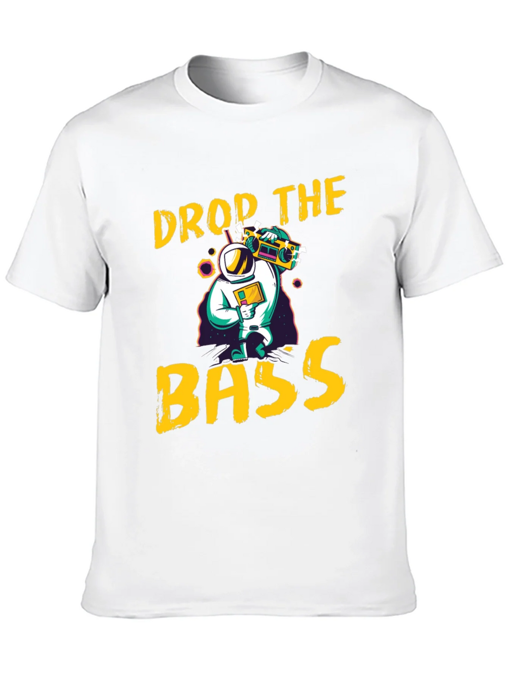Drop The Bass Graphic Tee - Retro Astronaut Design product image 9