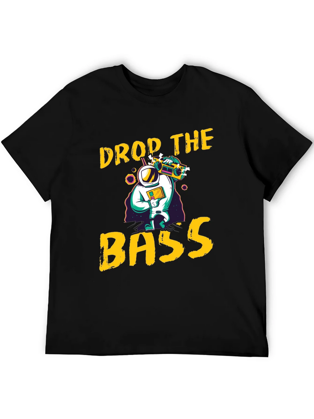 Drop The Bass Graphic Tee - Retro Astronaut Design product image 5