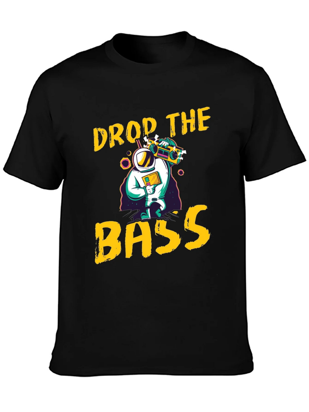 Drop The Bass Graphic Tee - Retro Astronaut Design product image 3