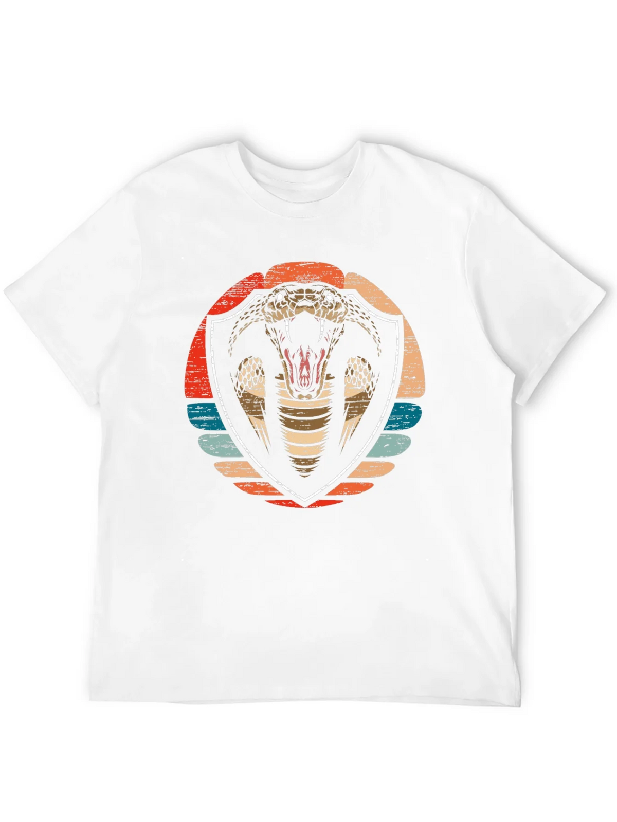 Cobra Graphic Tee - Retro Shield Design Soft Cotton product image 11