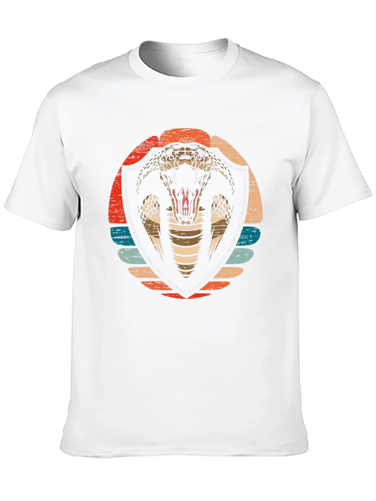 Cobra Graphic Tee - Retro Shield Design Soft Cotton product image 9