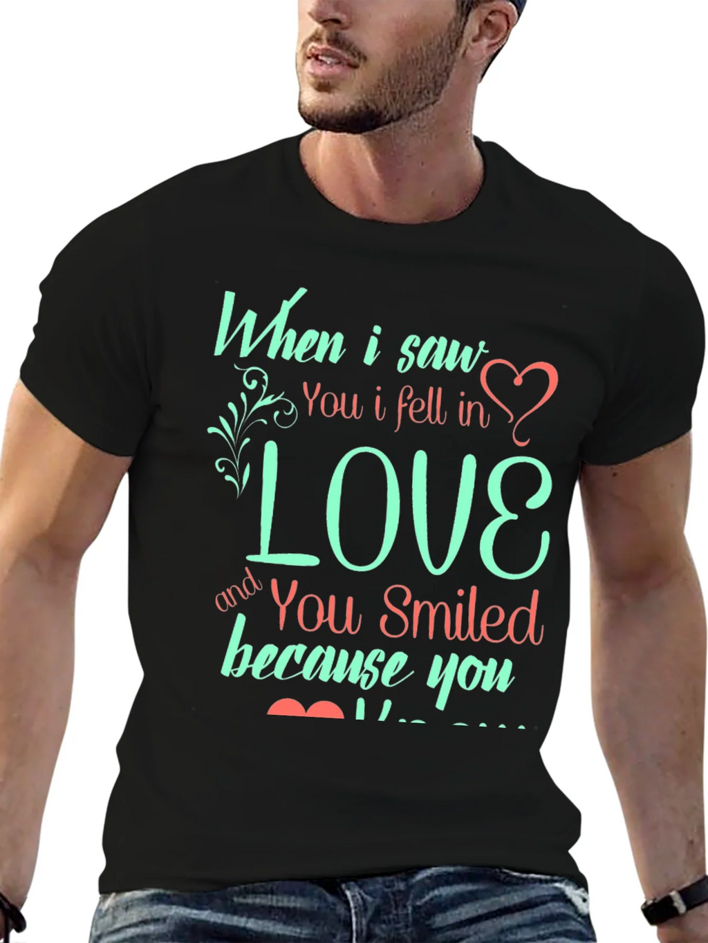 Love Quote Graphic Print Tee - Black T-Shirt product image 4