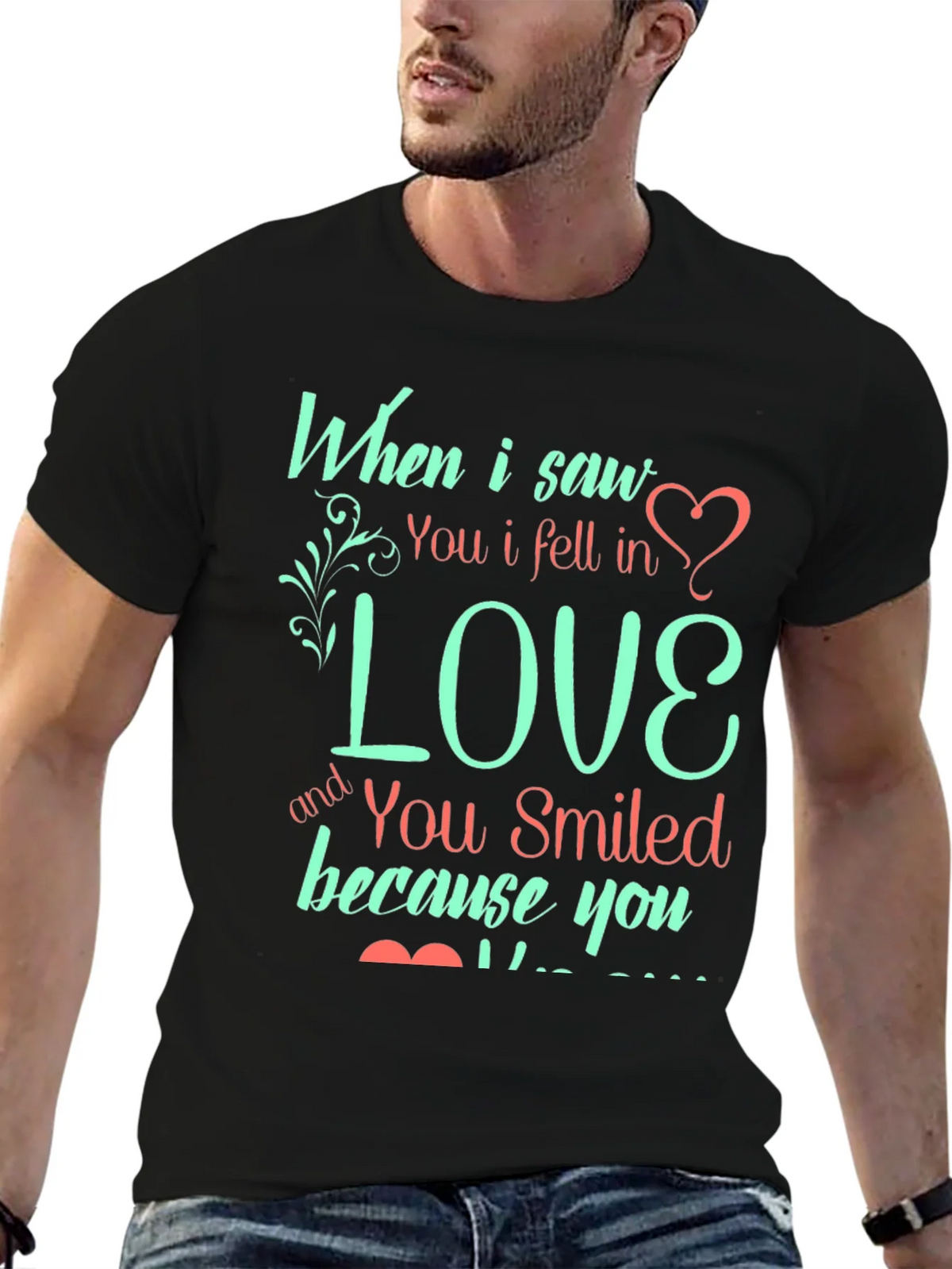 Love Quote Graphic Print Tee - Black T-Shirt product image 4