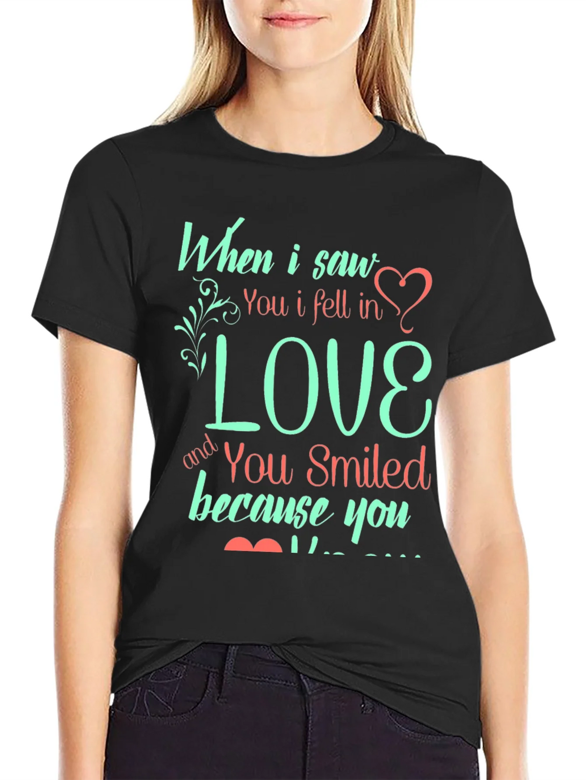 Love Quote Graphic Print Tee - Black T-Shirt product image 2