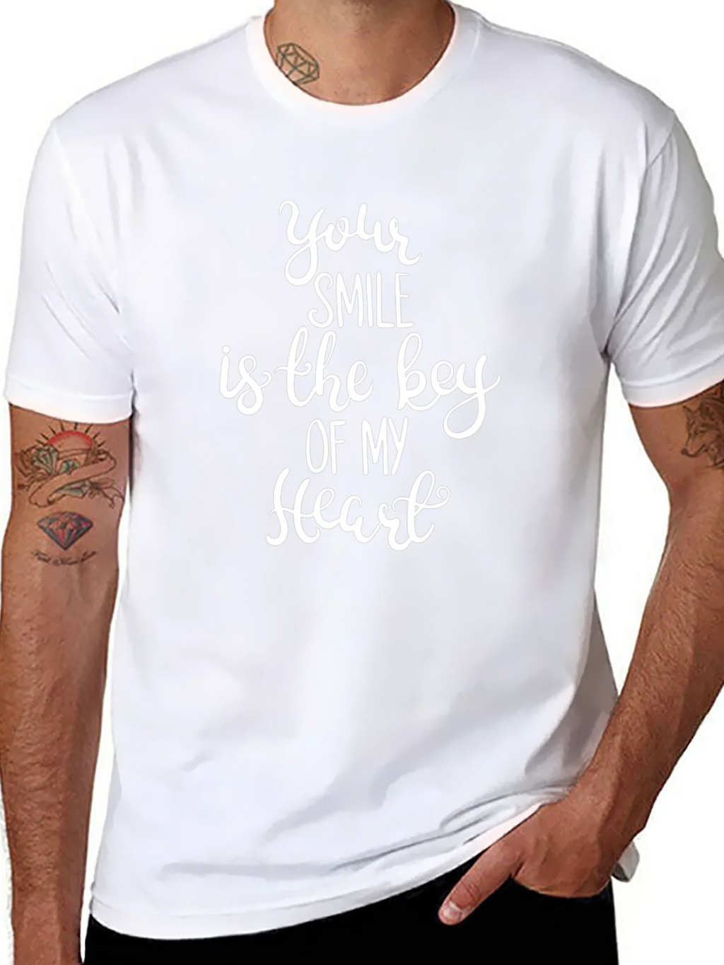 Your Smile is the Key of My Heart Graphic T-Shirt product image 7
