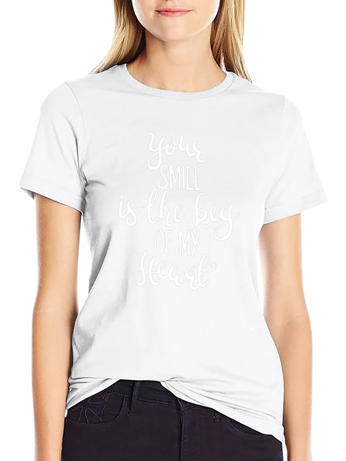 Your Smile is the Key of My Heart Graphic T-Shirt product image 8