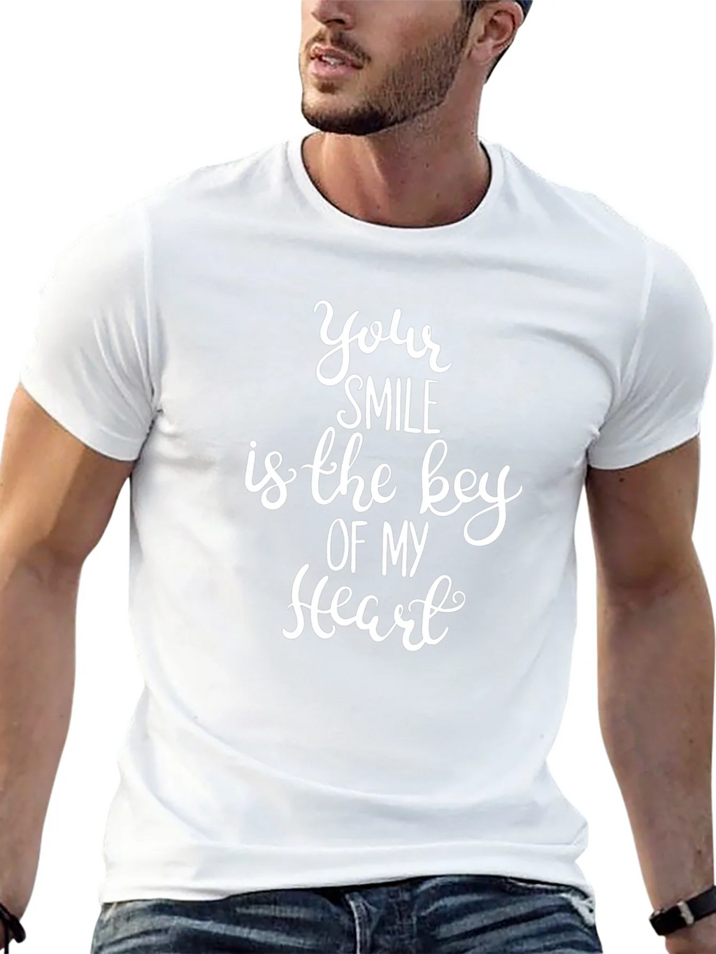 Your Smile is the Key of My Heart Graphic T-Shirt product image 12