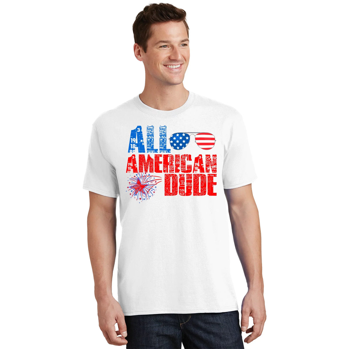 All American Dude 4th Of July T-Shirt product image 1