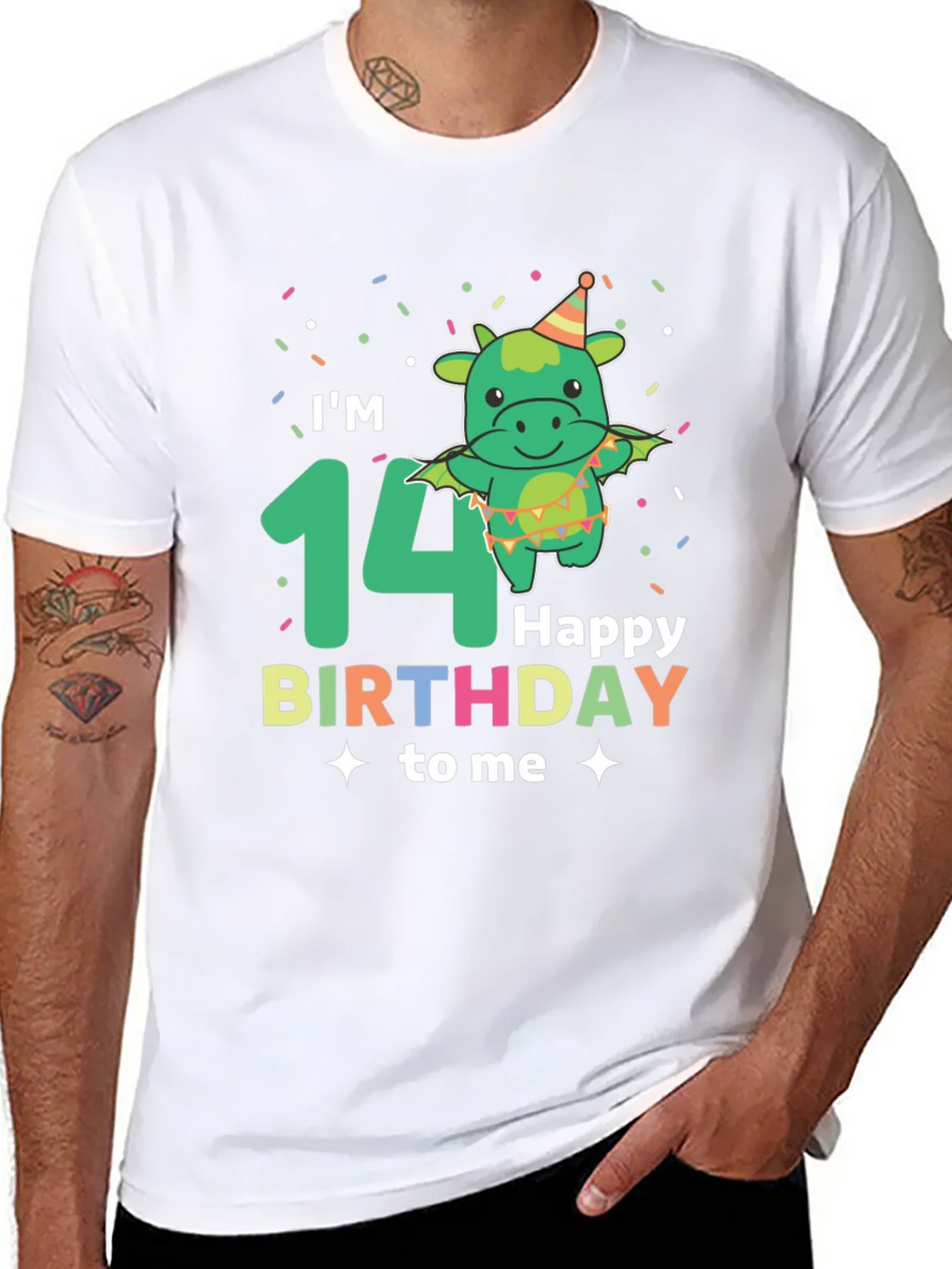 Im 14 Happy Birthday Dragon T-Shirt product image 7