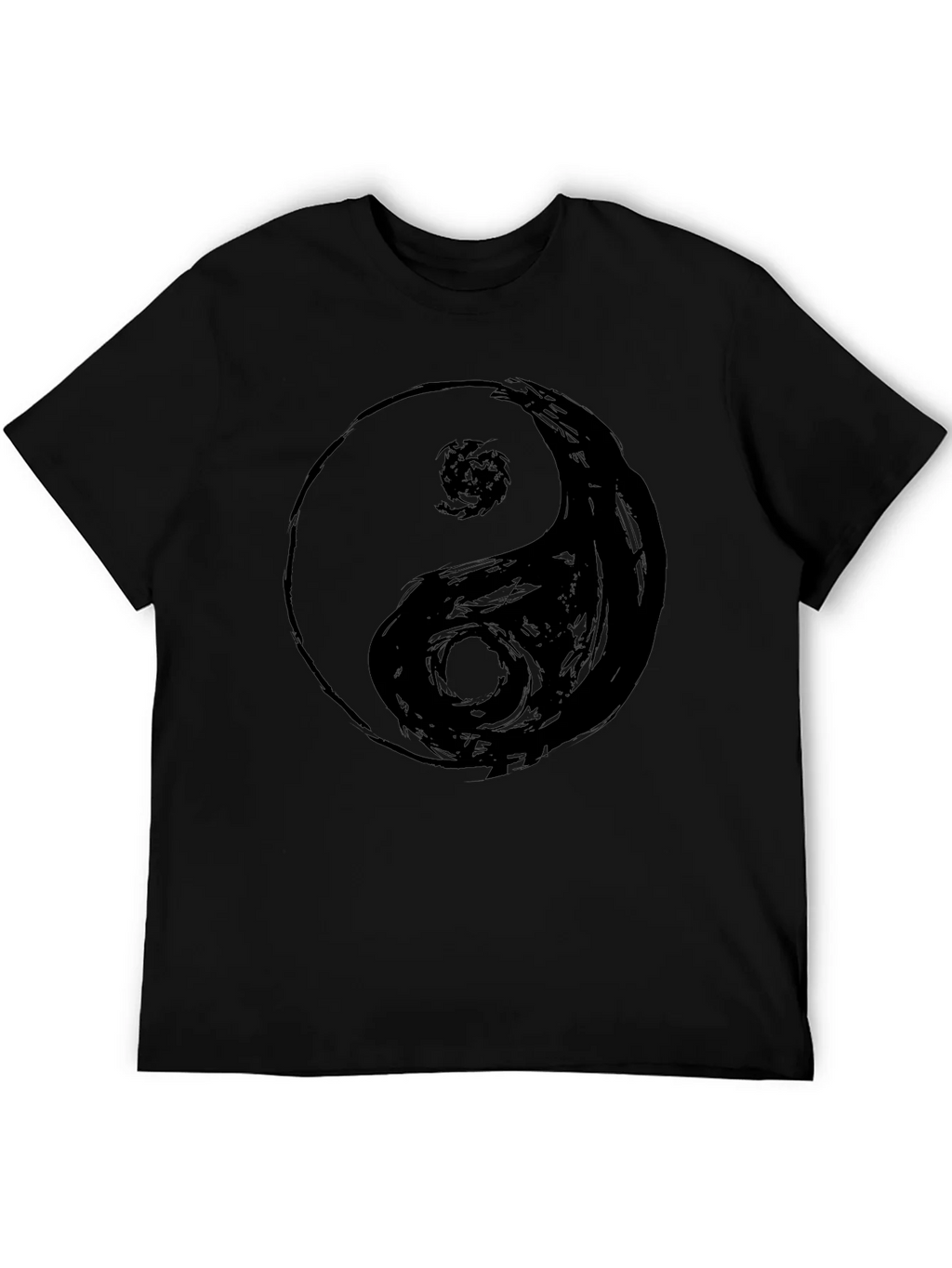 Yin Yang Graphic Tee - Black Comfort Fit product image 5