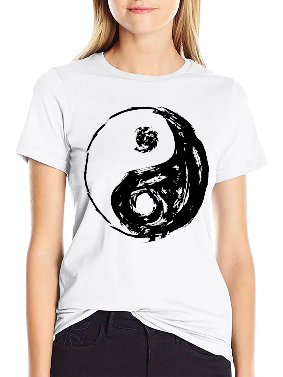 Yin Yang Graphic Tee - Black Comfort Fit product image 8