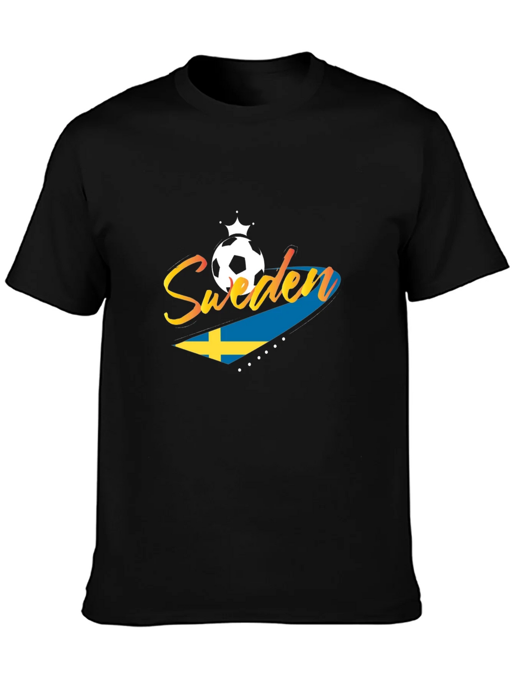 Sweden Soccer T-Shirt - Black Jersey for Fans product image 3