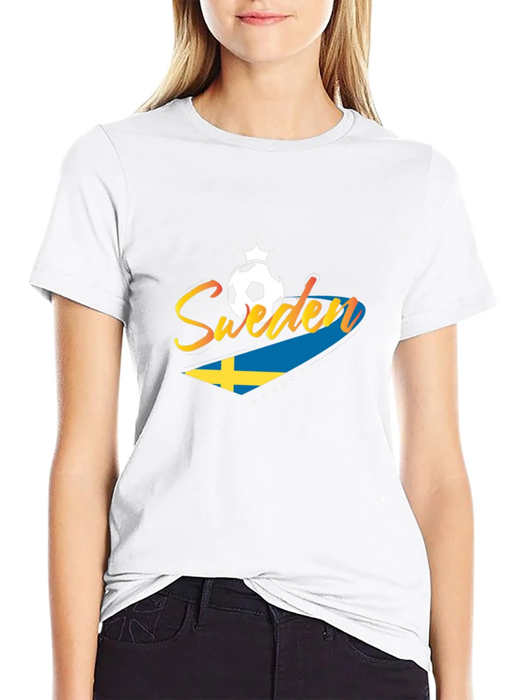Sweden Soccer T-Shirt - Black Jersey for Fans product image 8
