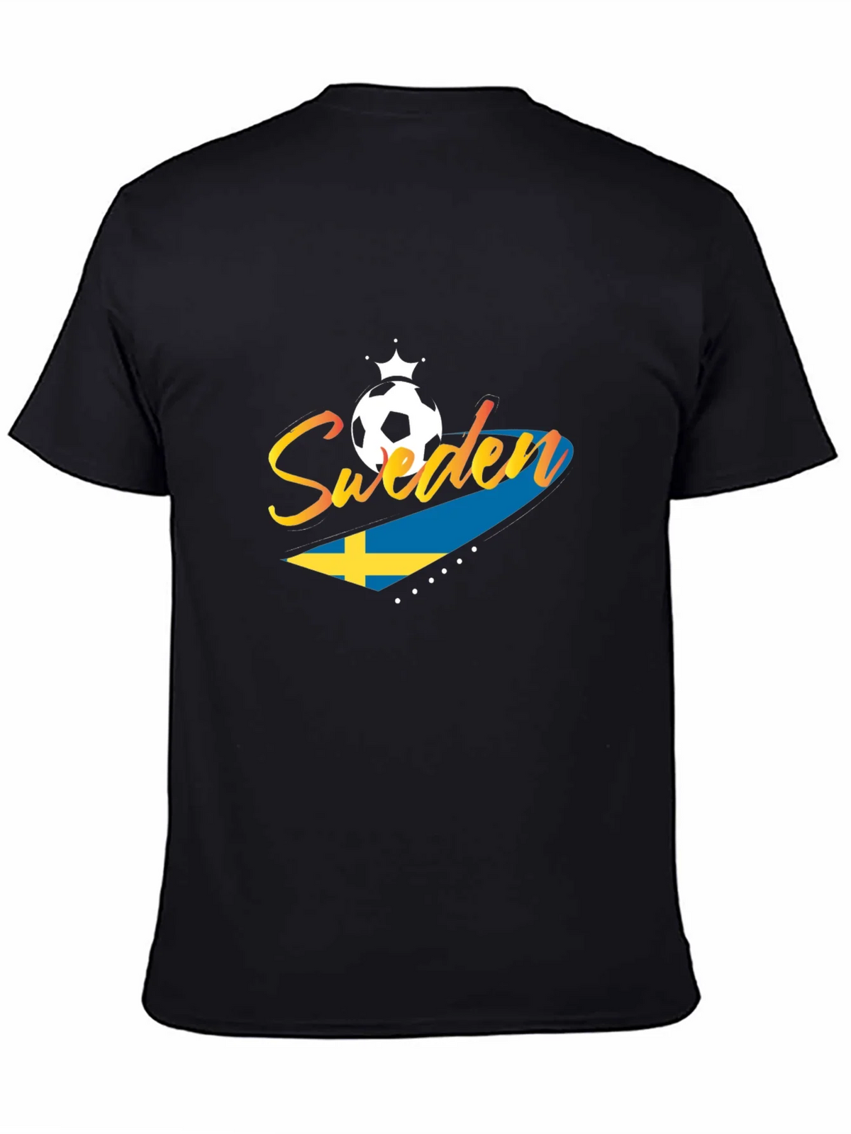 Sweden Soccer T-Shirt - Black Jersey for Fans product image 4