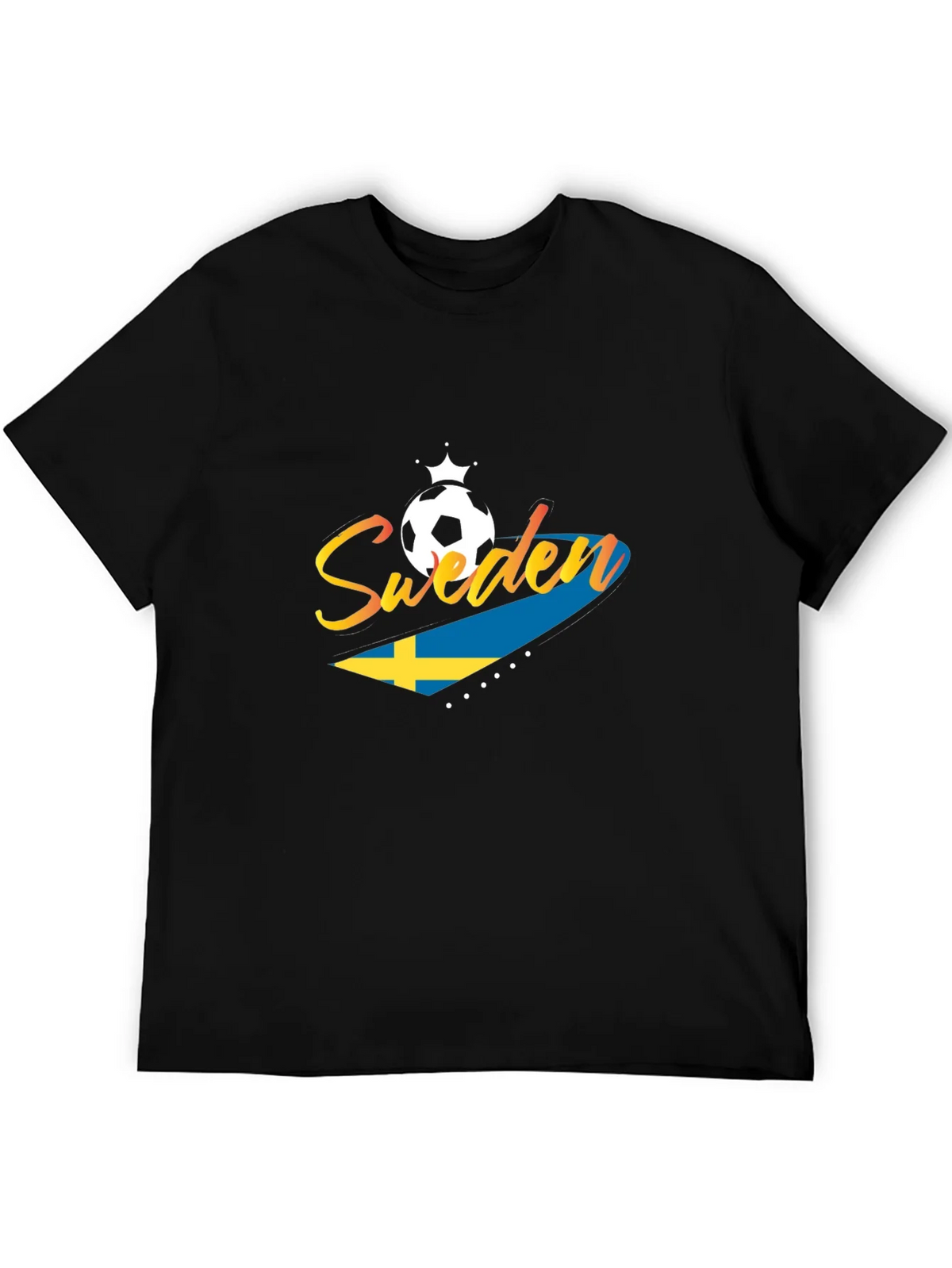 Sweden Soccer T-Shirt - Black Jersey for Fans product image 5