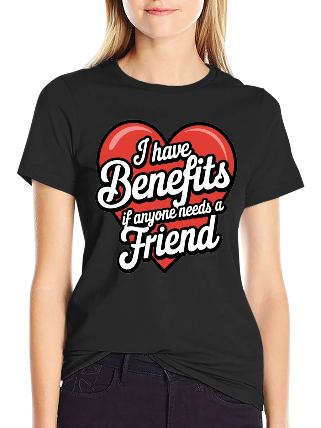 Funny Benefits Graphic T-Shirt product image 2